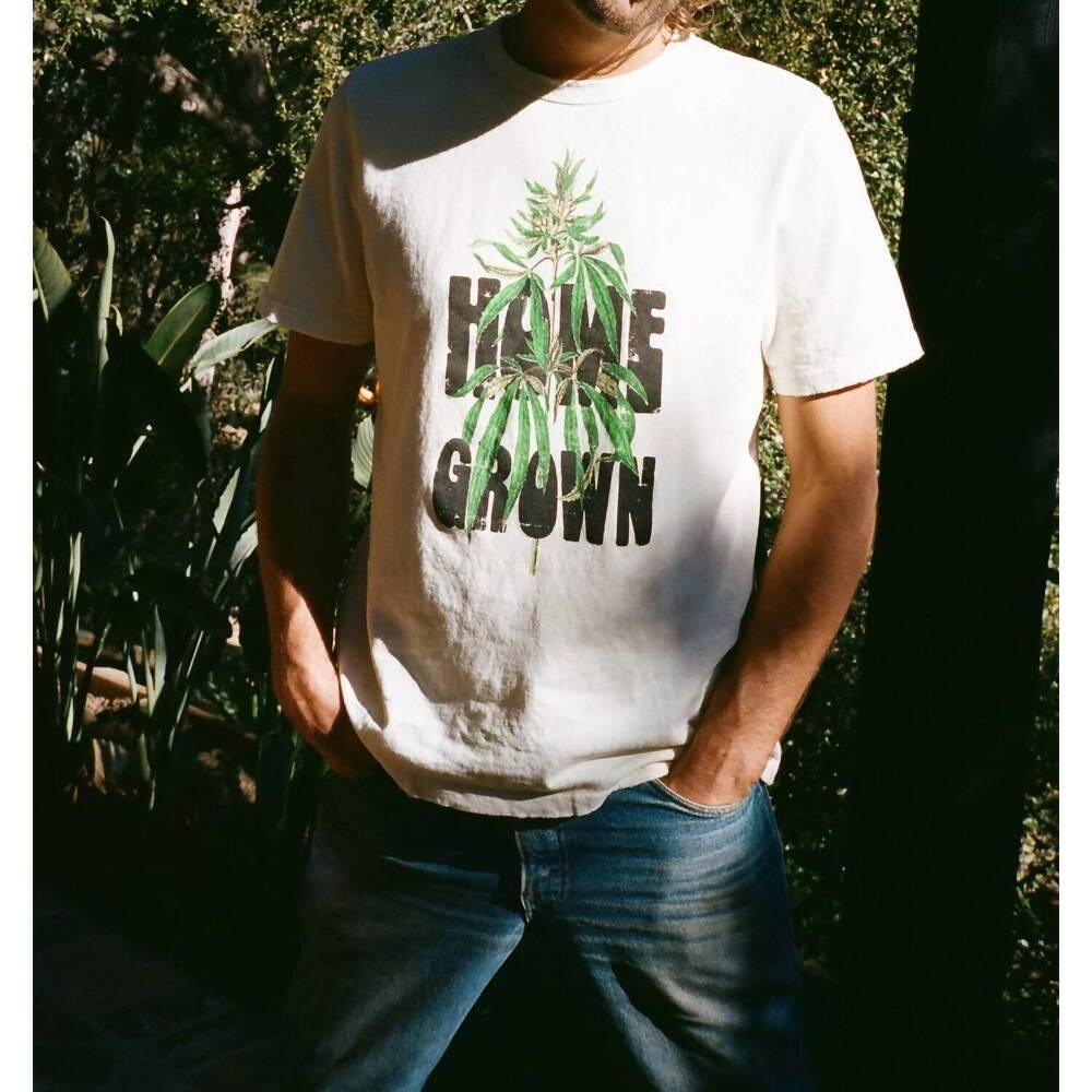 NEW STONED IMMACULATE homegrown unisex tee in ivory